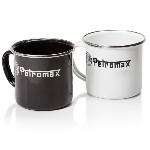 Petromax Emaille Becher Camping weiss Mug Metallbecher #668