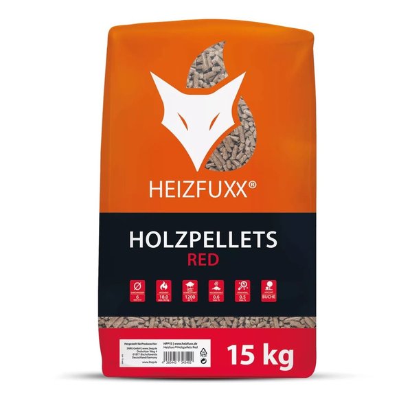 HEIZZFUXX Holzpellets Red Grillpellets BBQ Pellets Pelletofen Pelletheizung #811