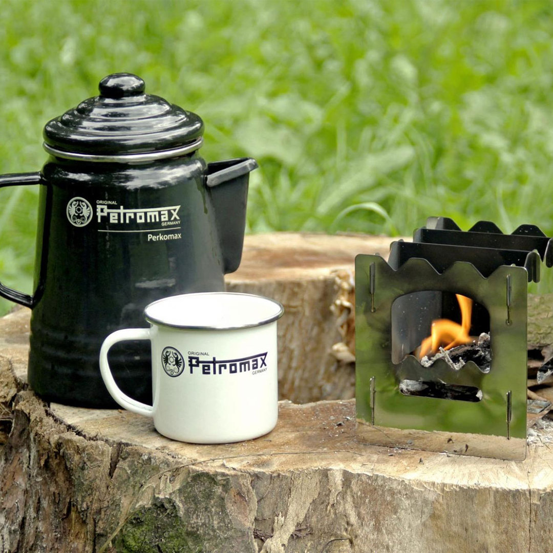 Perkolator "Perkomax" schwarz Camping Outdoor Kaffee Tee Geschirr 1,5